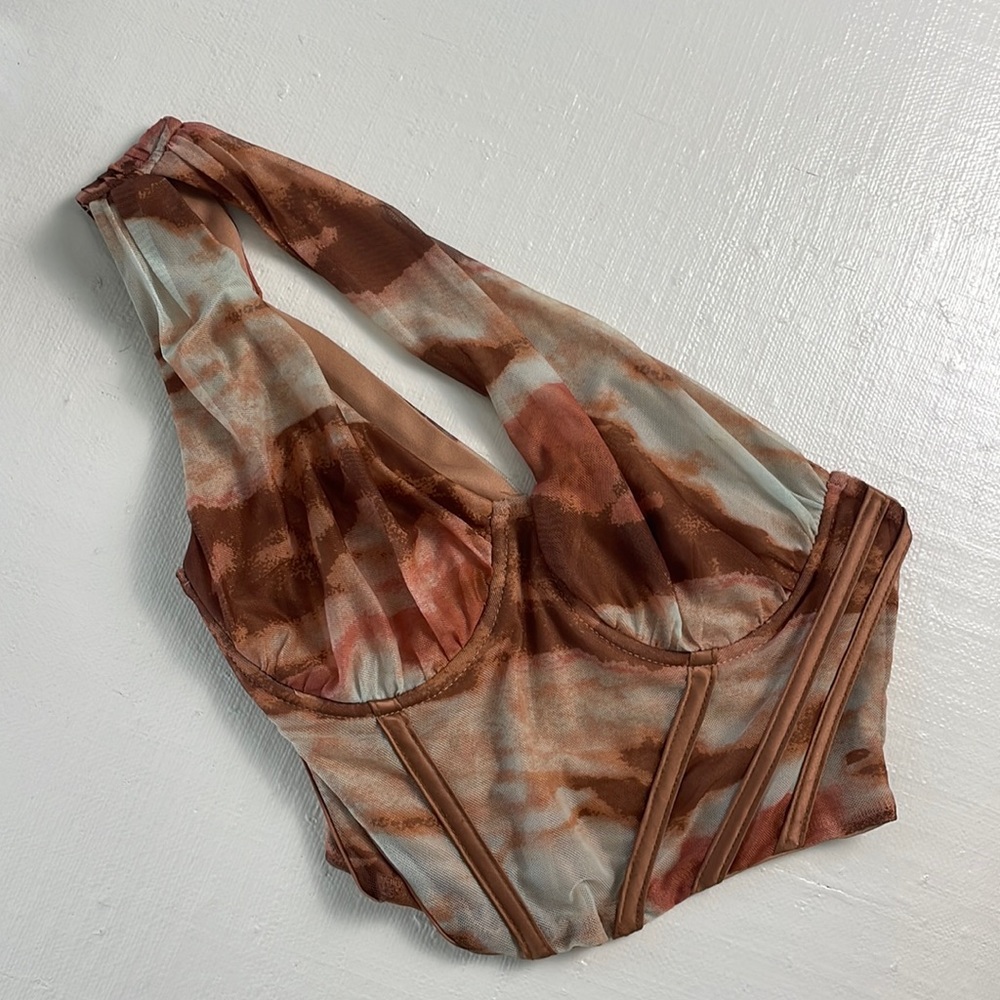 Tri color crop top